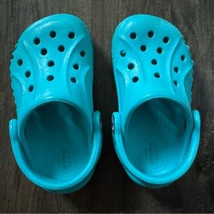 Turquoise Toddler Crocs